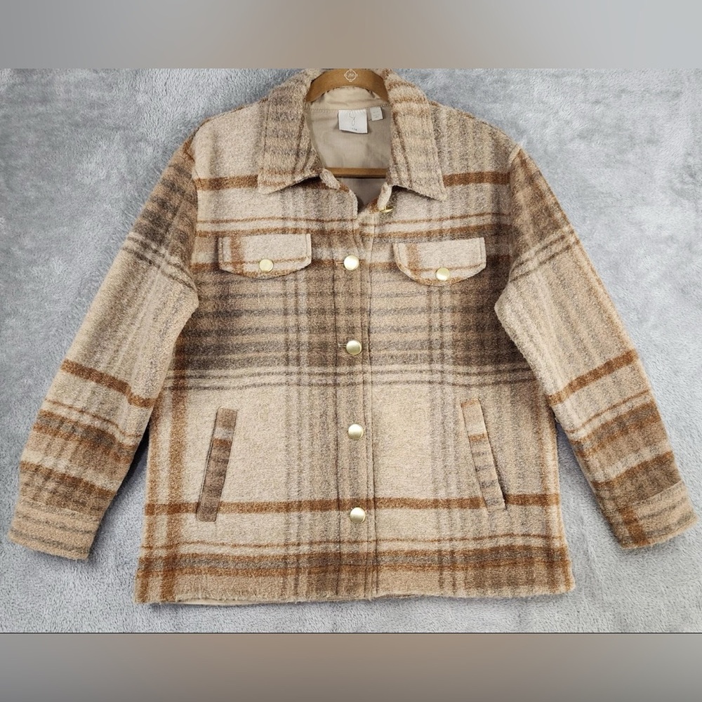 Joie plaid button up jacket/shacket